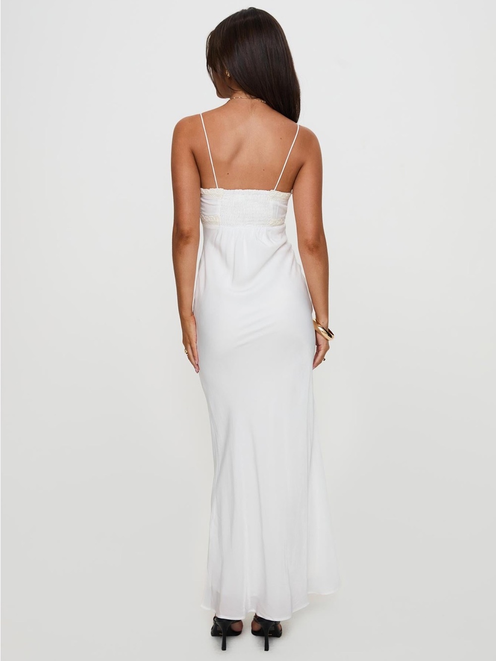 Princess Polly Emily Maxi Dress White Size 4 - Picture 3 of 8